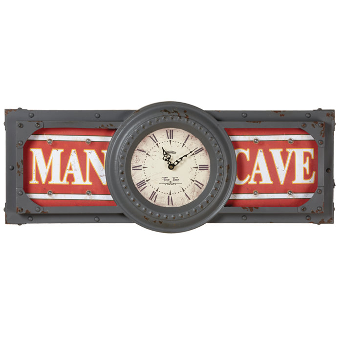 Red Barrel Studio® Man Cave Wall Clock Wayfair